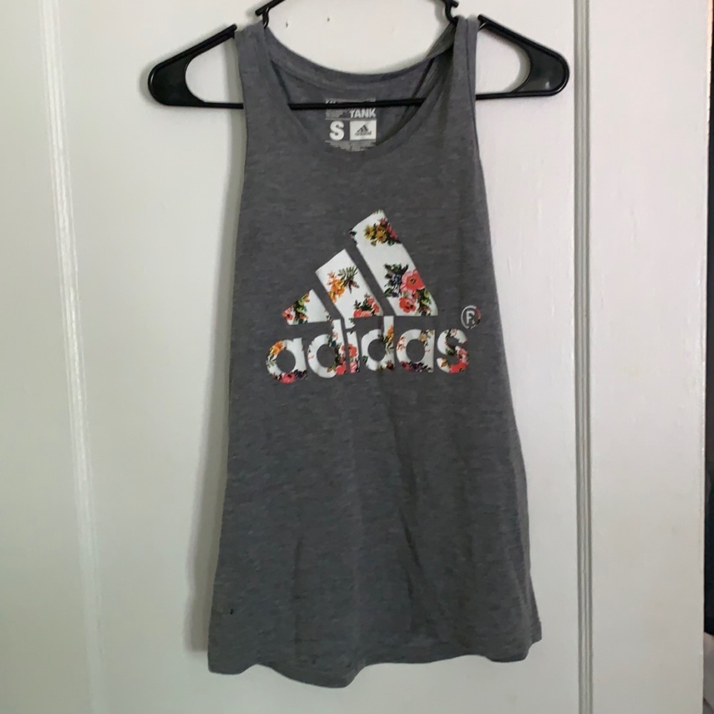 Adidas floral tank